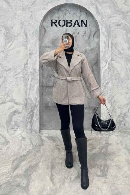 کت مینیمال جناقی آستردار