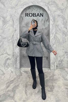 کت مینیمال جناقی آستردار