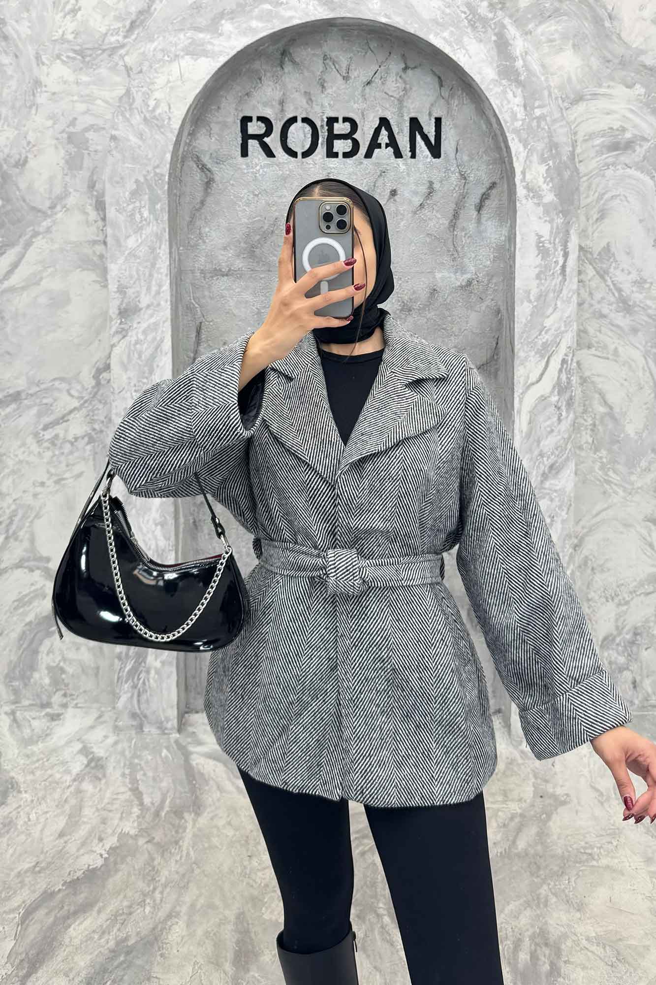 کت مینیمال جناقی آستردار