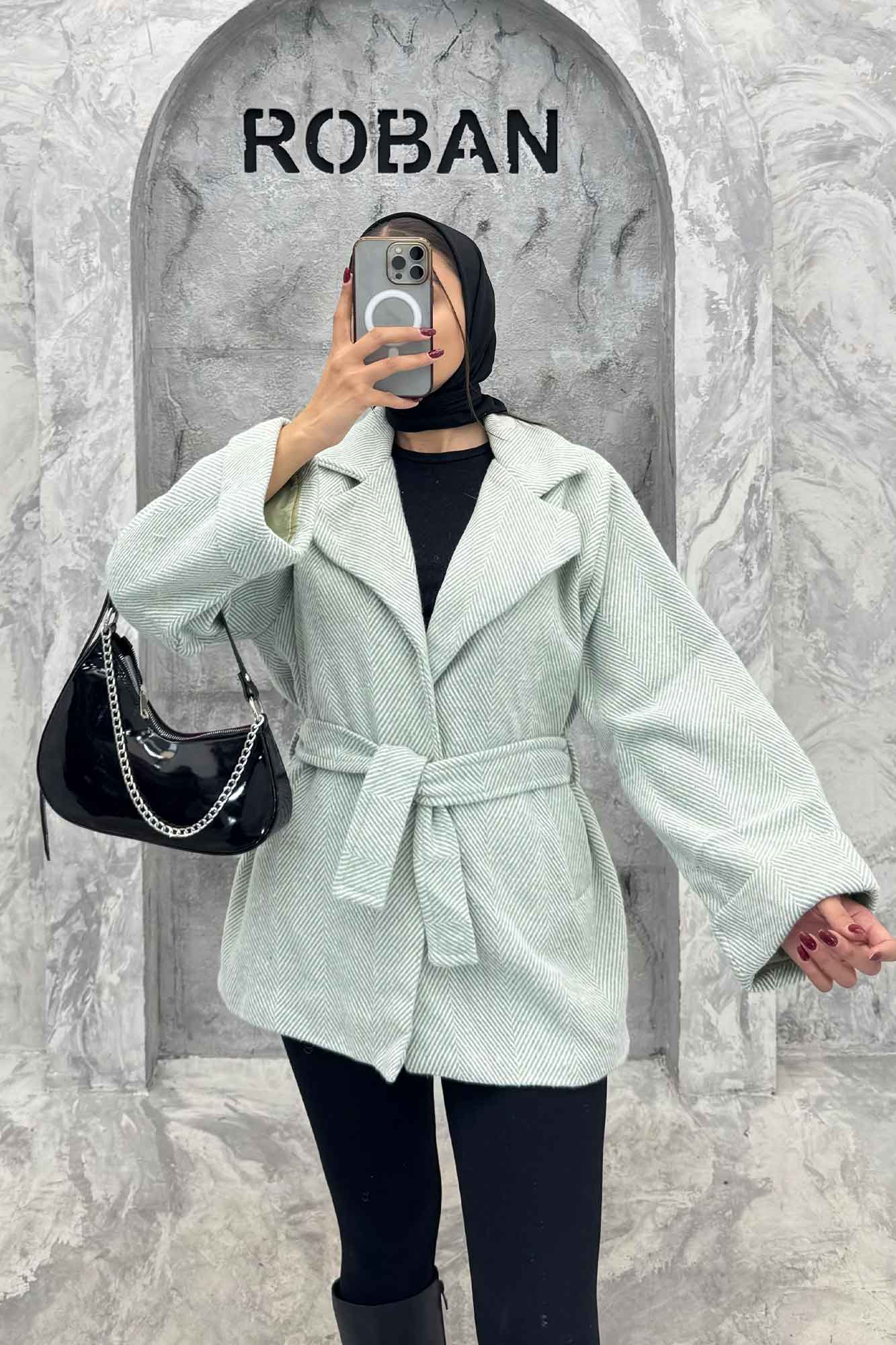 کت مینیمال جناقی آستردار