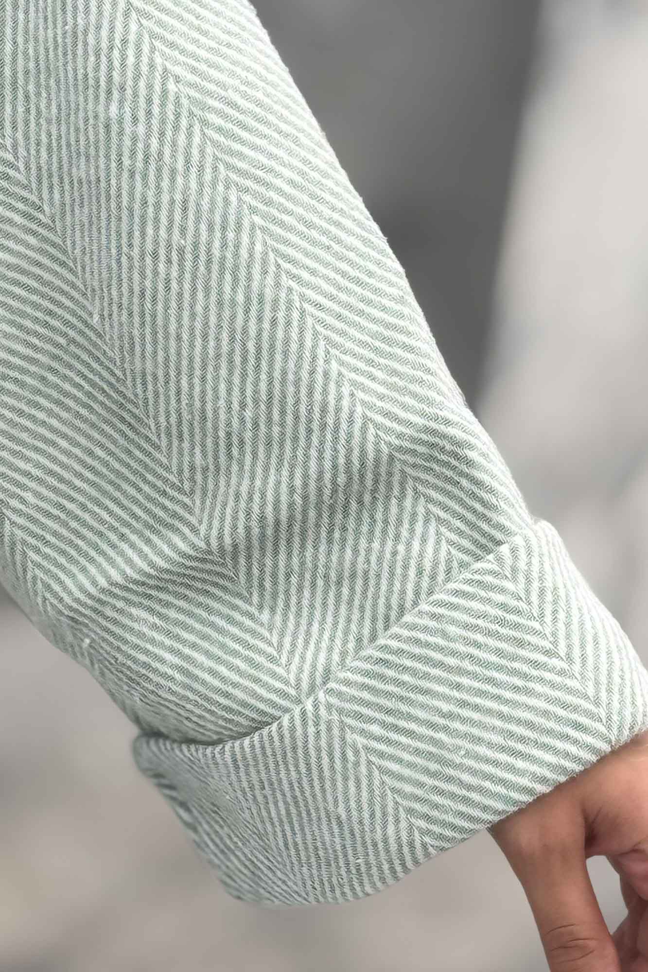 کت مینیمال جناقی آستردار