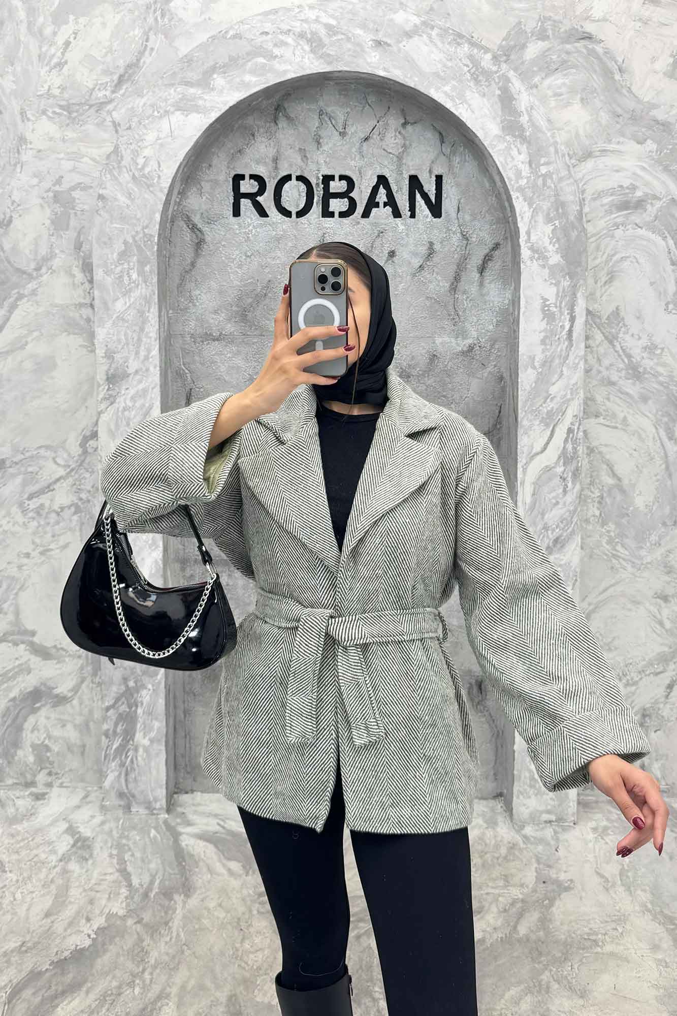 کت مینیمال جناقی آستردار