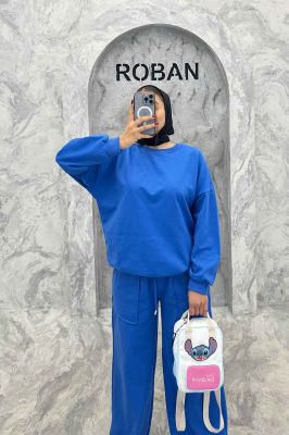 ست دورس و شلوار اسپرت یقه گرد