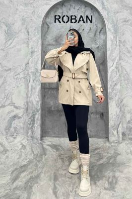 بارانی سانتانا آستین کمربندی