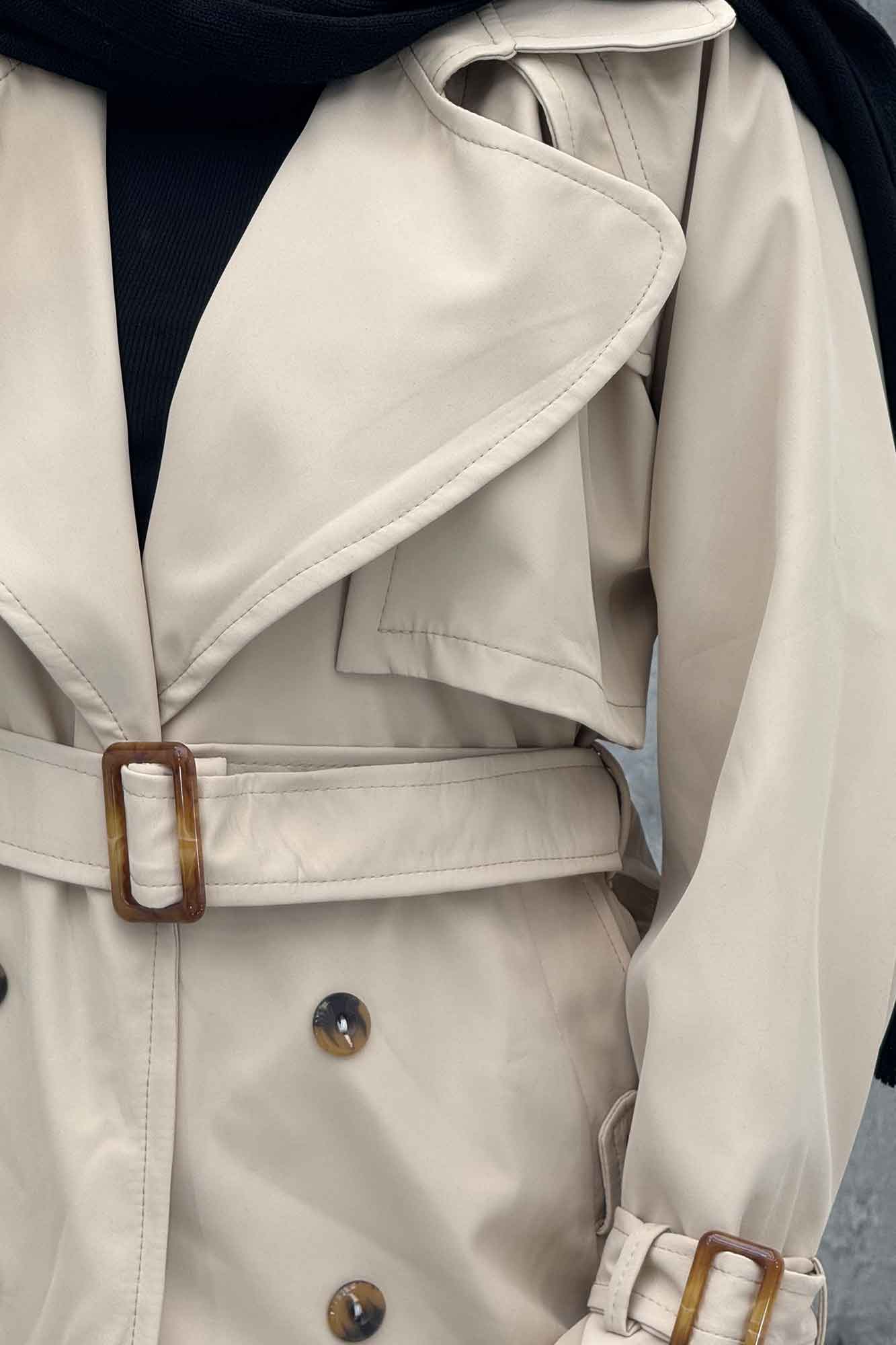 بارانی سانتانا آستین کمربندی