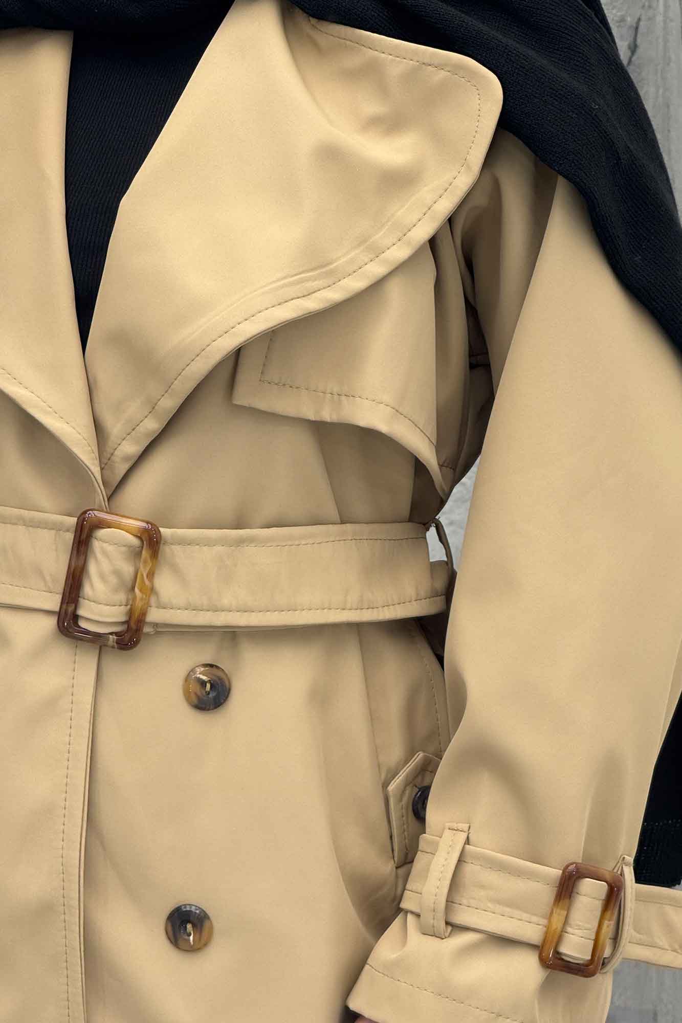 بارانی سانتانا آستین کمربندی