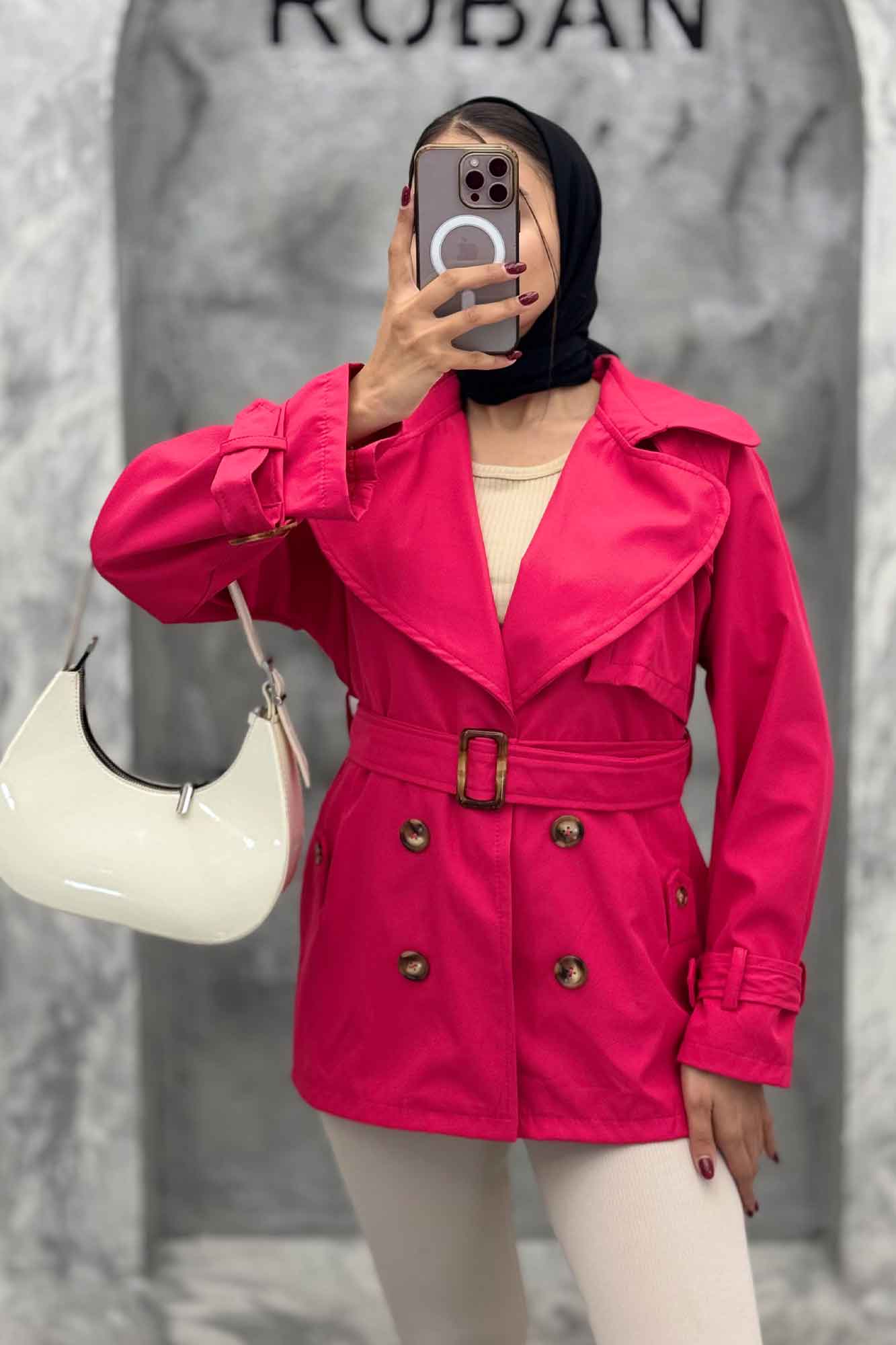 بارانی سانتانا آستین کمربندی