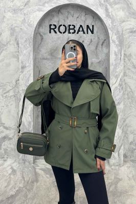 بارانی سانتانا آستین کمربندی