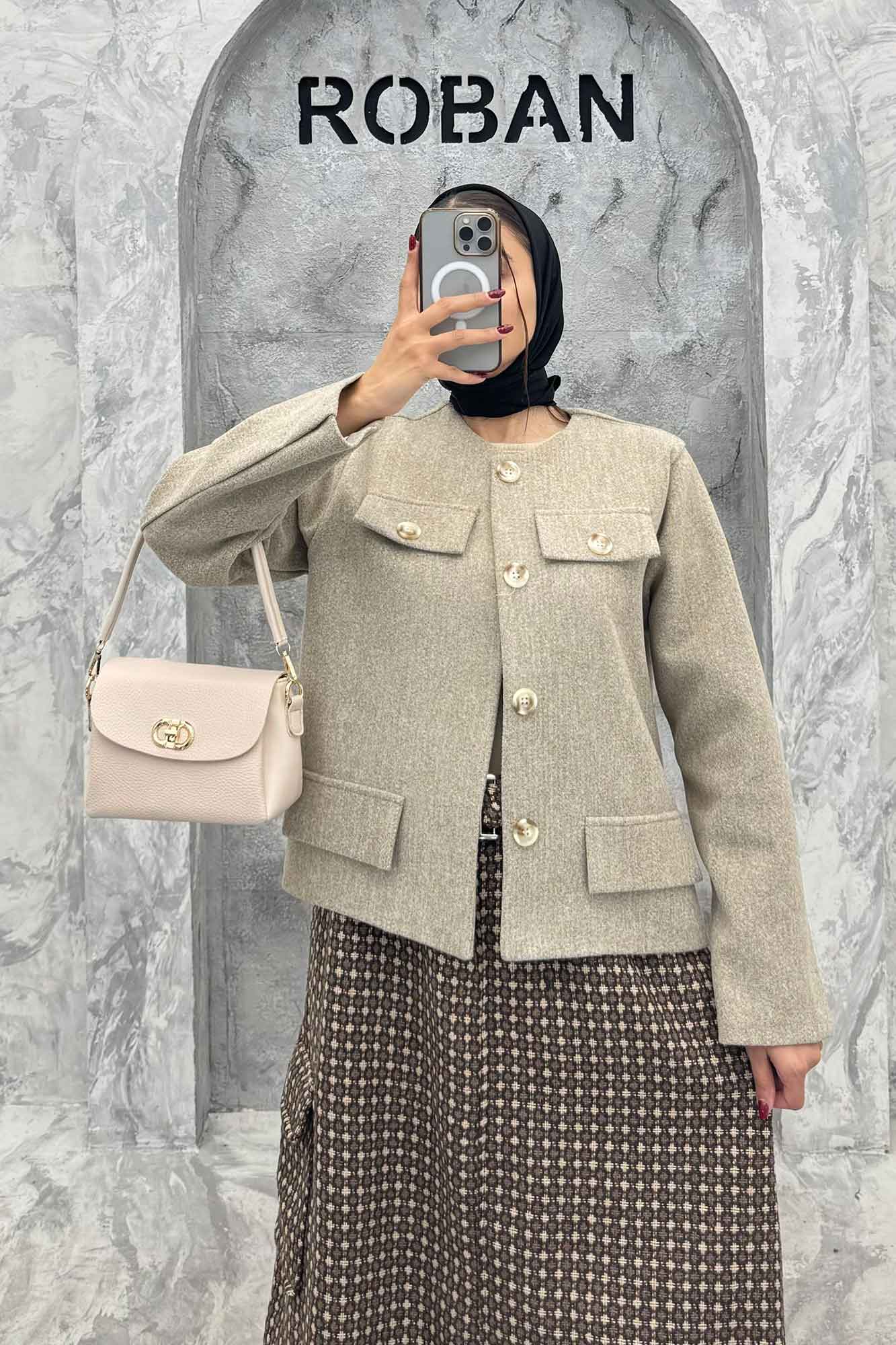 کت کوتاه فوتر طرح جیب آنیل