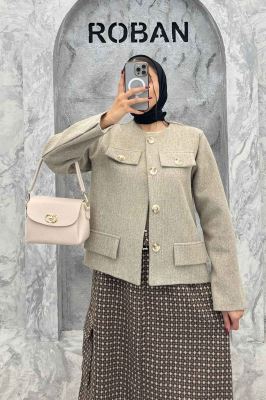 کت کوتاه فوتر طرح جیب آنیل