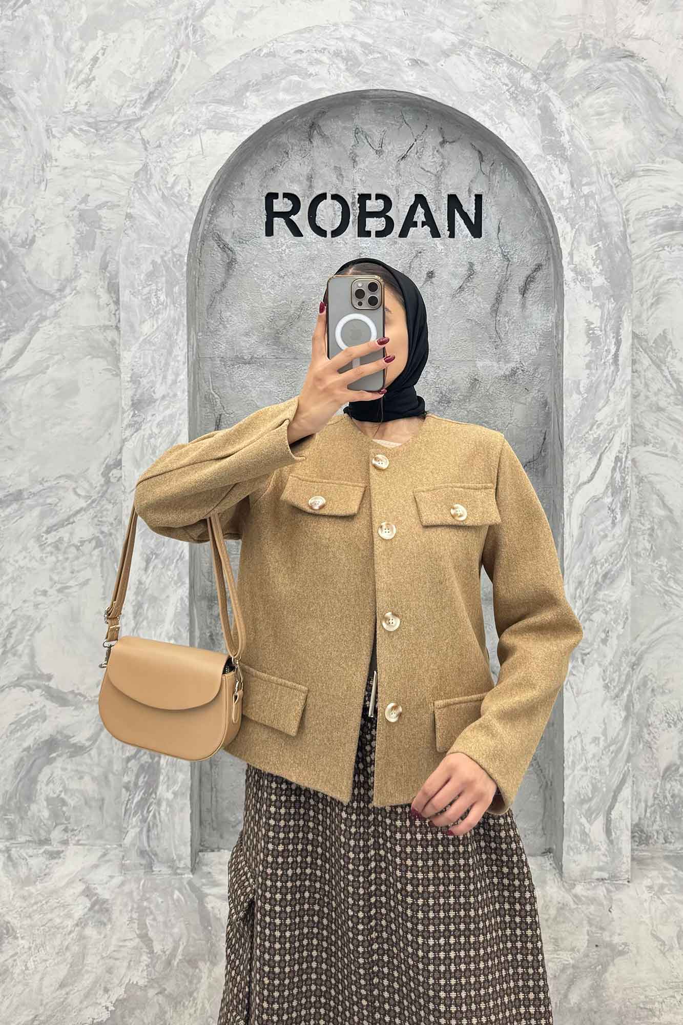 کت کوتاه فوتر طرح جیب آنیل