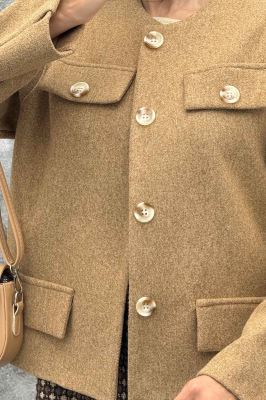 کت کوتاه فوتر طرح جیب آنیل