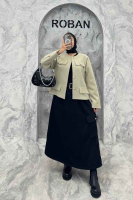 کت کوتاه فوتر طرح جیب آنیل