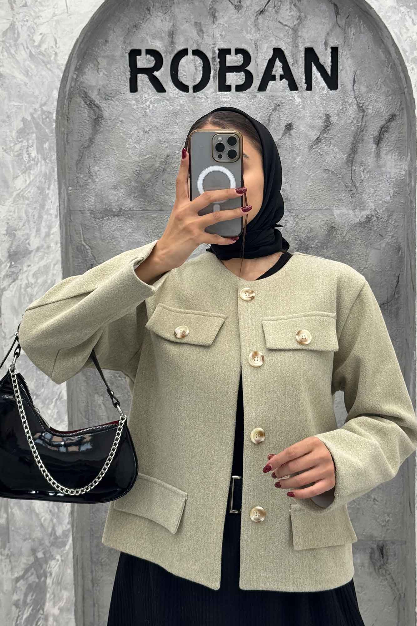 کت کوتاه فوتر طرح جیب آنیل