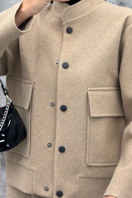 ست پالتو و شلوار فوتر جلو دکمه JESI