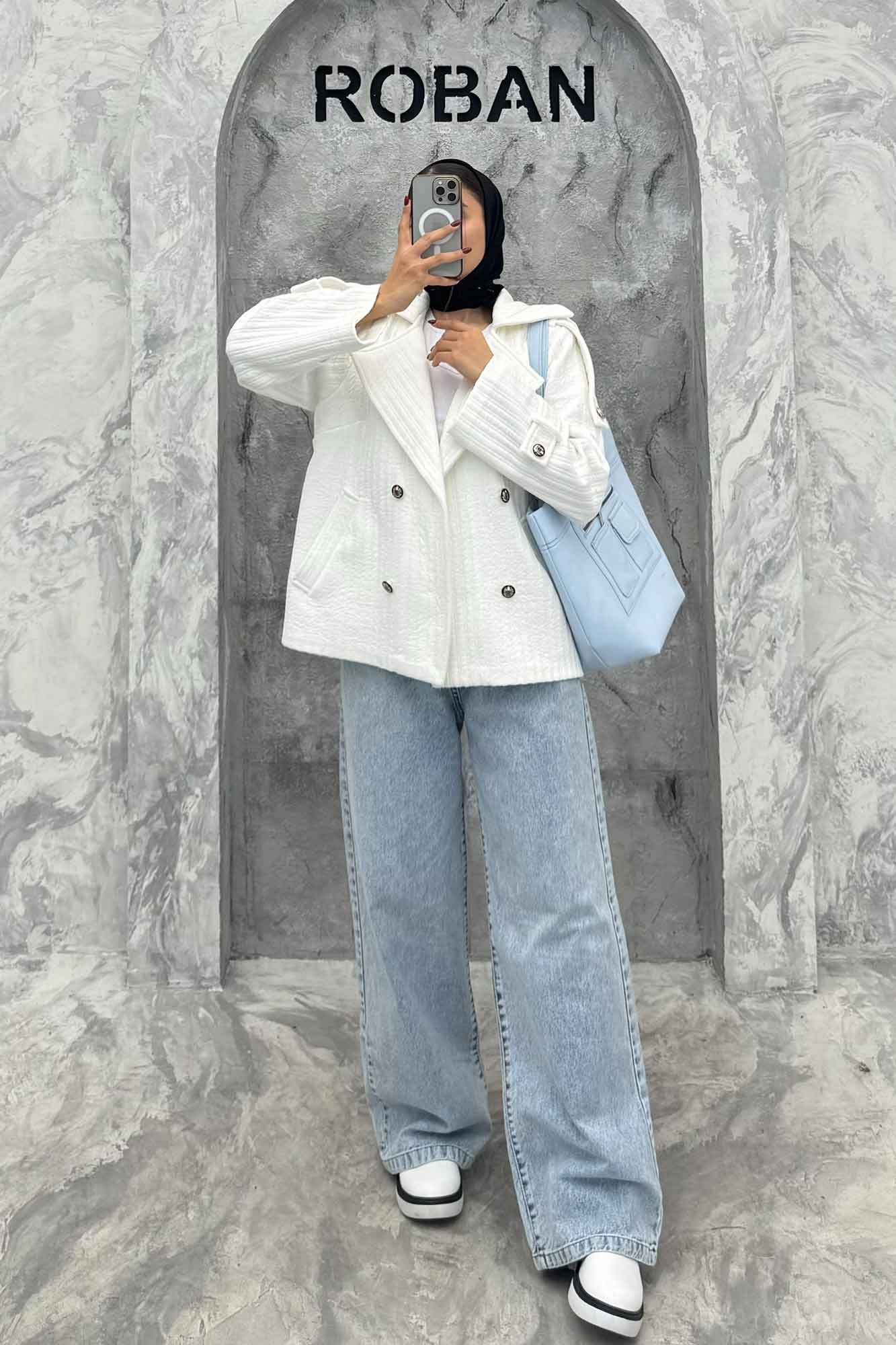 کت دو جیب فیتیله چهار دکمه DIAMANTE طرح راه راه