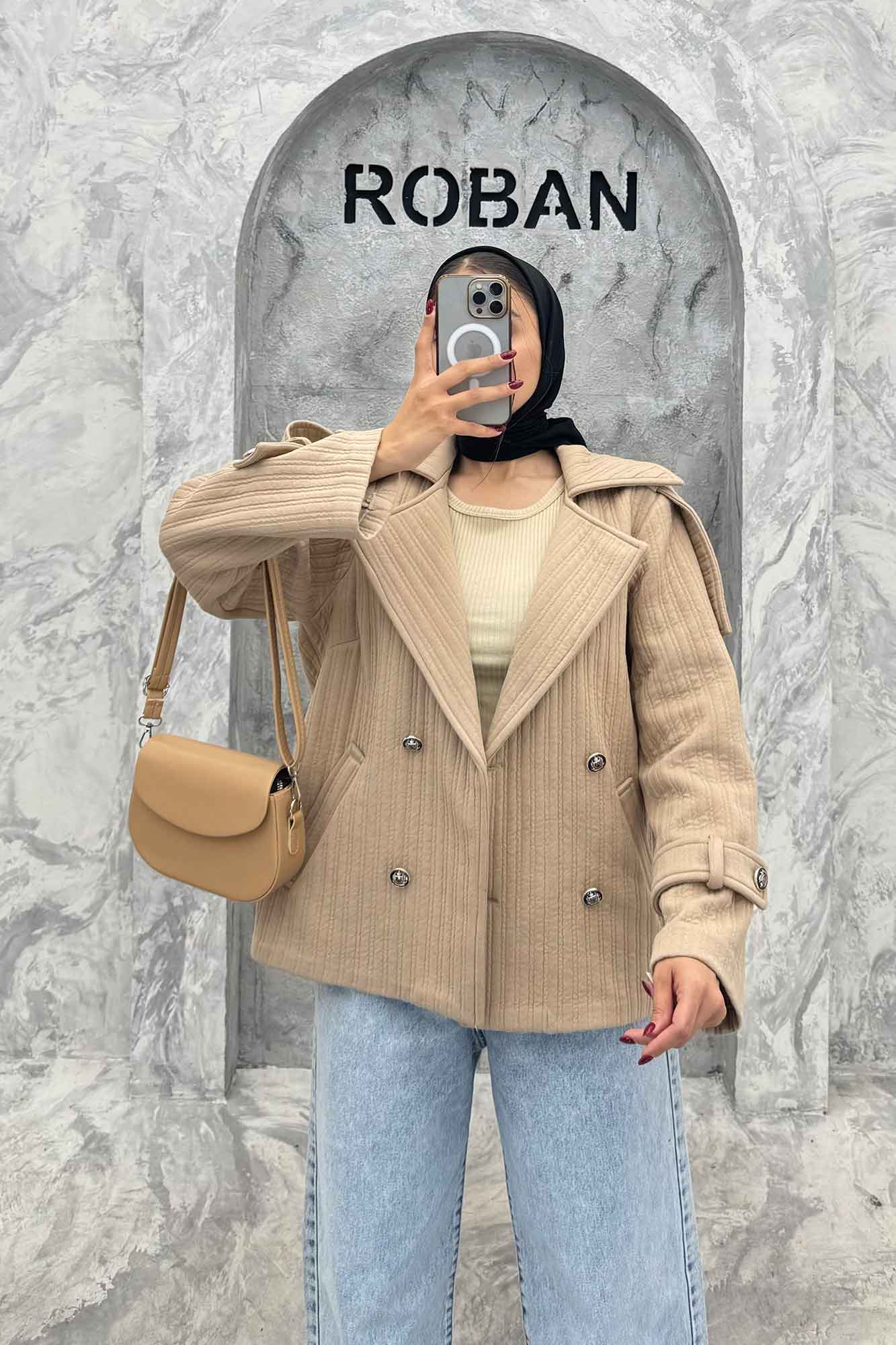 کت دو جیب فیتیله چهار دکمه DIAMANTE طرح راه راه