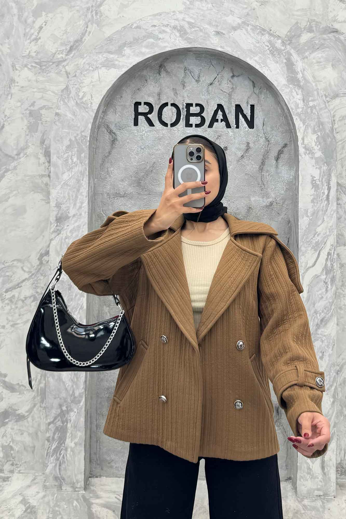 کت دو جیب فیتیله چهار دکمه DIAMANTE طرح راه راه