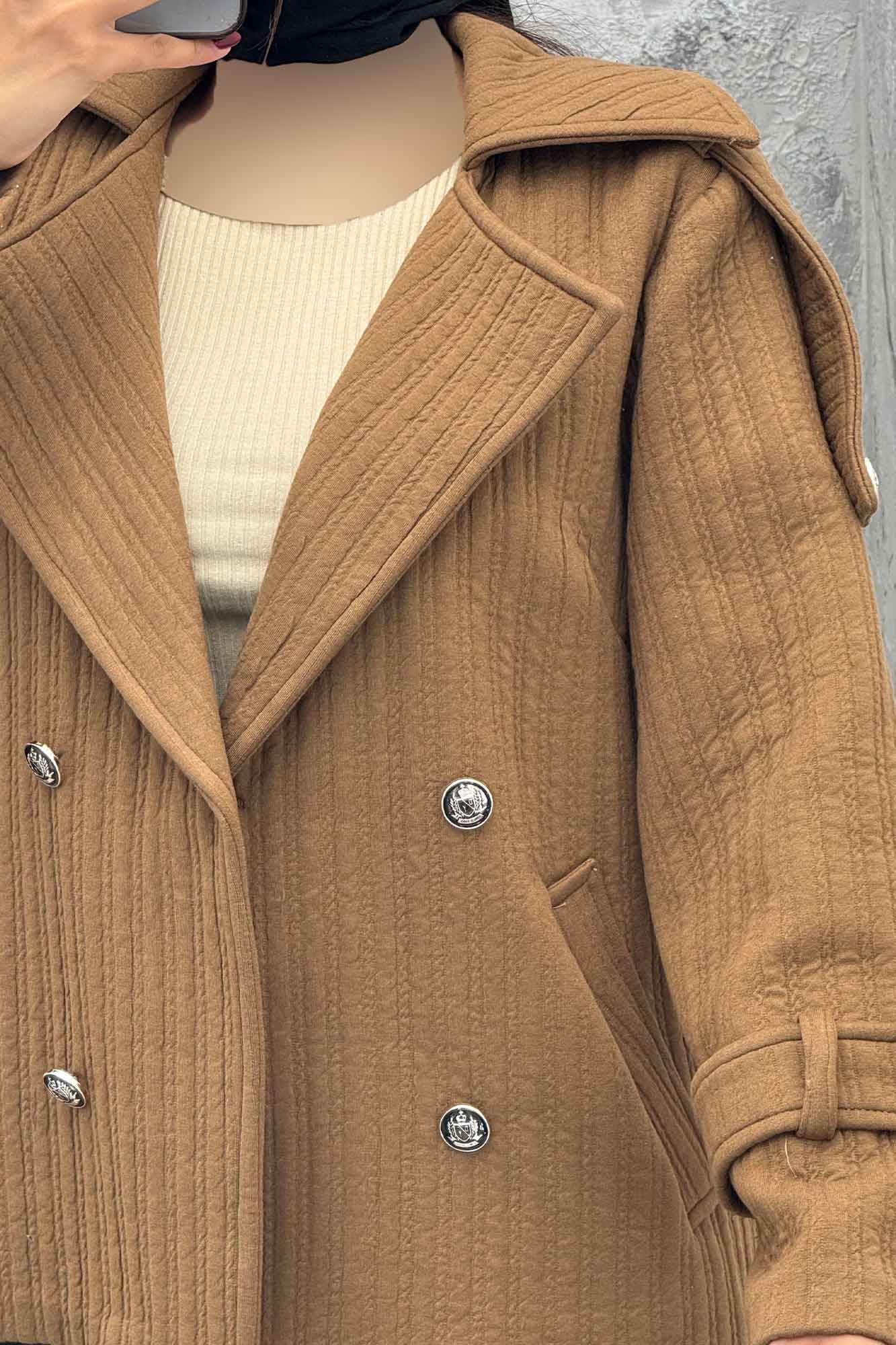 کت دو جیب فیتیله چهار دکمه DIAMANTE طرح راه راه