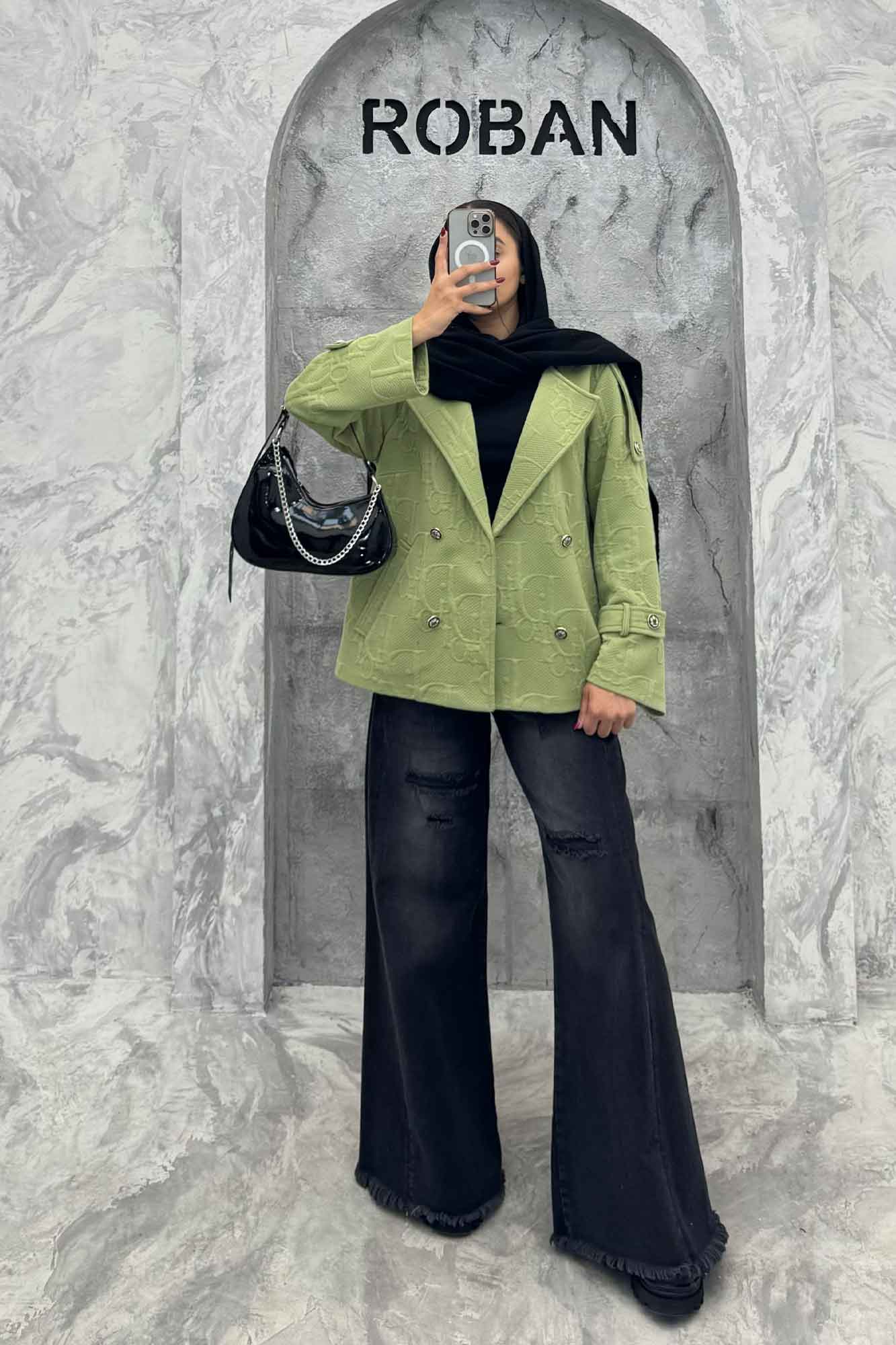 کت دو جیب فیتیله چهار دکمه DIAMANTE طرح DIOR