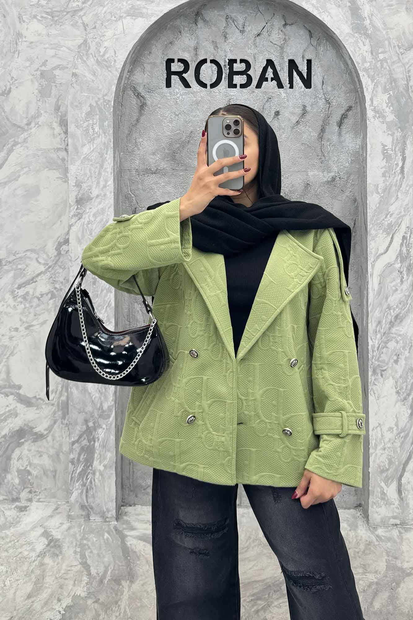 کت دو جیب فیتیله چهار دکمه DIAMANTE طرح DIOR