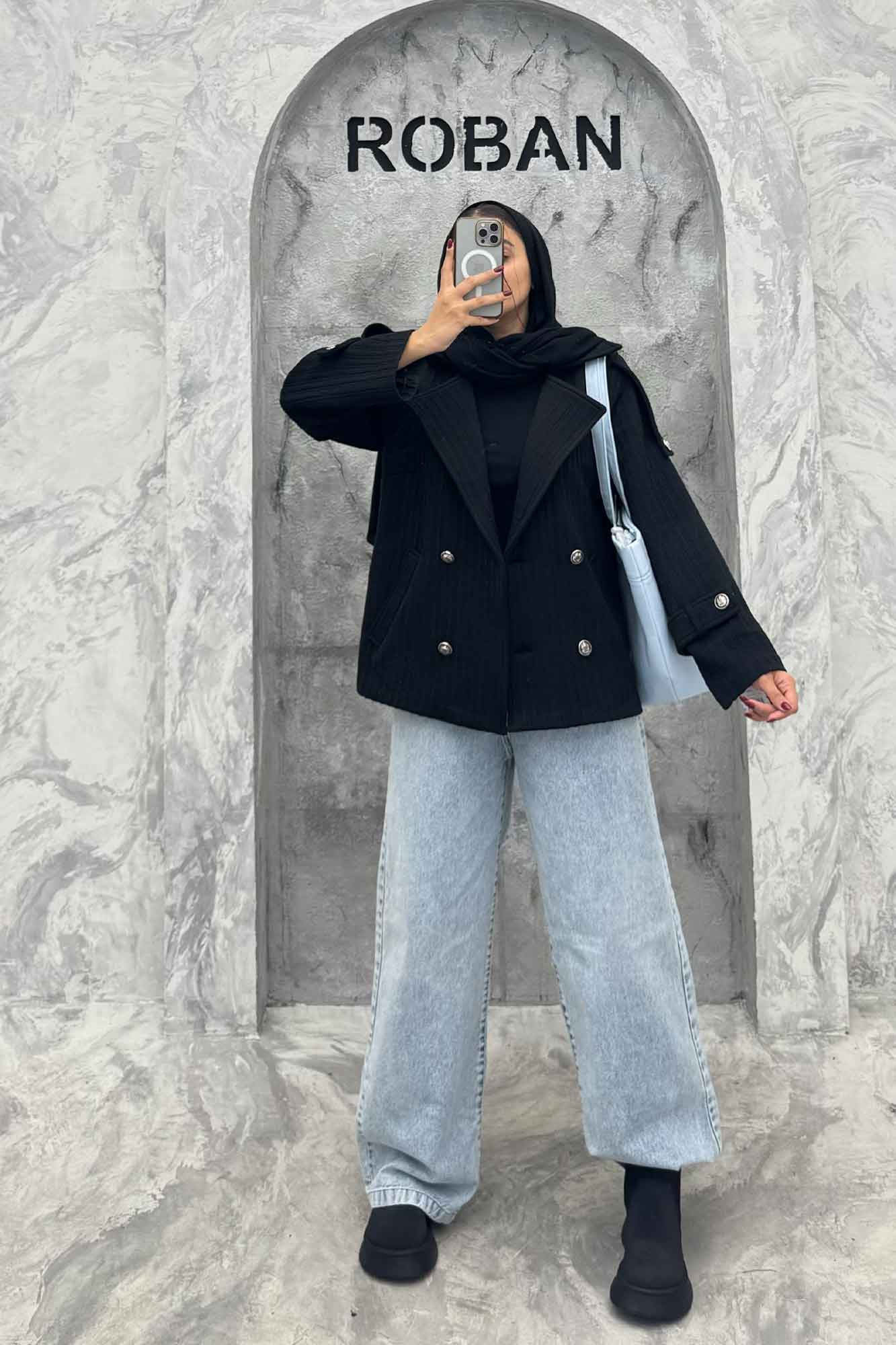 کت دو جیب فیتیله چهار دکمه DIAMANTE طرح راه راه