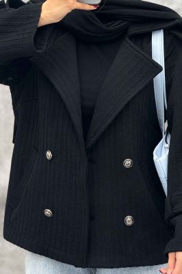 کت دو جیب فیتیله چهار دکمه DIAMANTE طرح راه راه