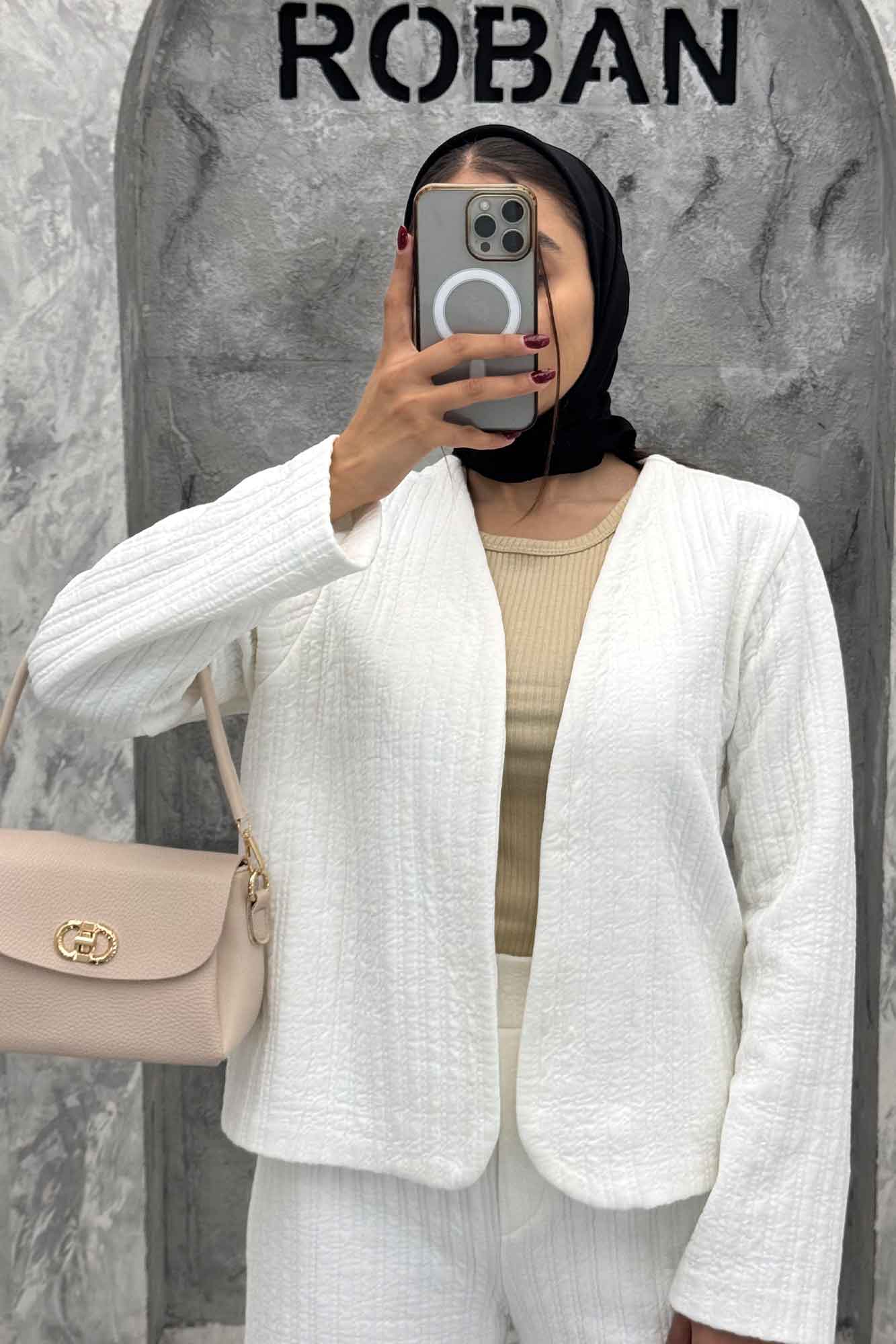 ست مینیمال کت و شلوار فیتیله آیسل