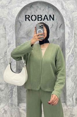 ست مینیمال کت و شلوار فیتیله آیسل