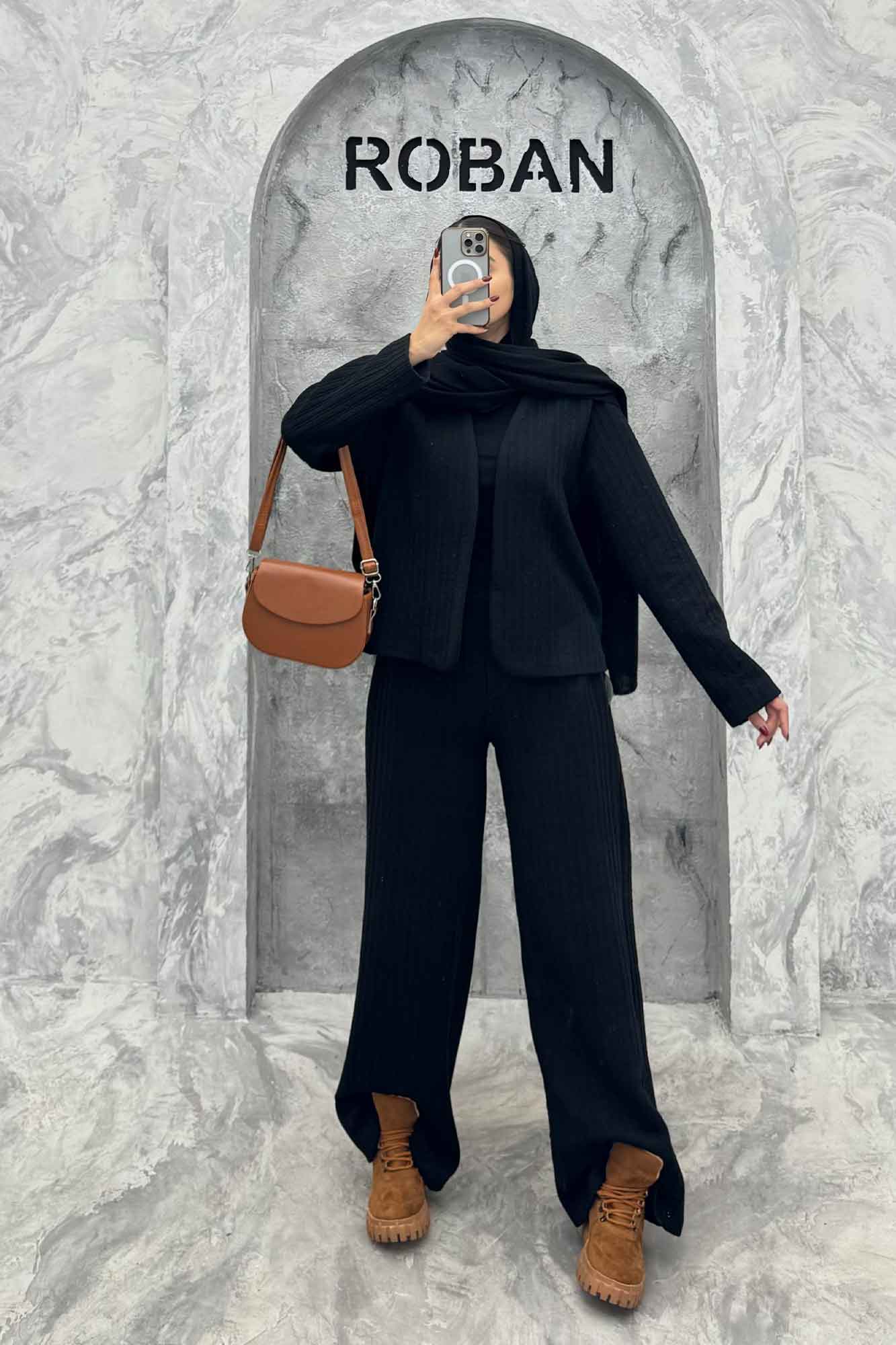 ست مینیمال کت و شلوار فیتیله آیسل