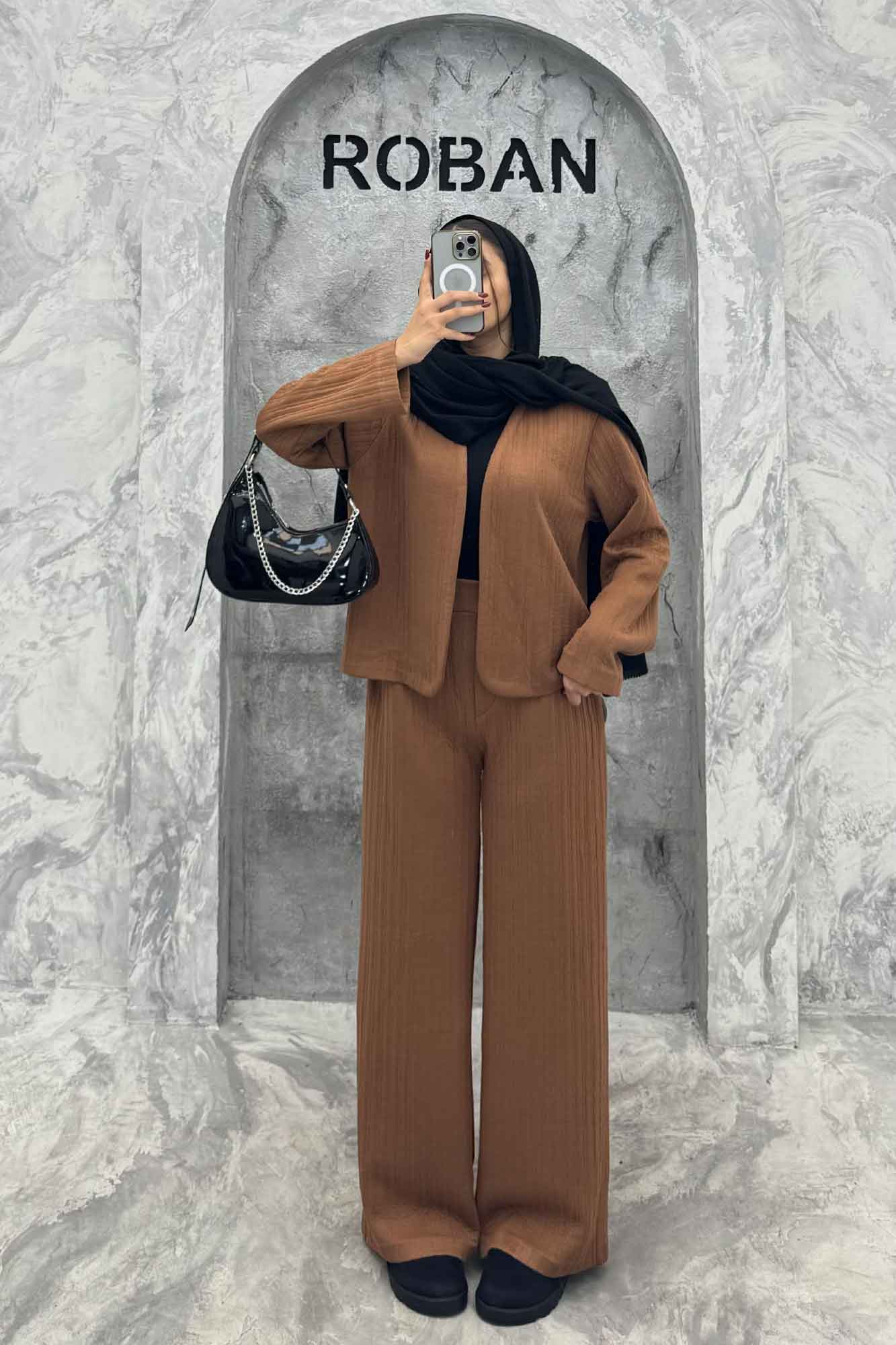 ست مینیمال کت و شلوار فیتیله آیسل