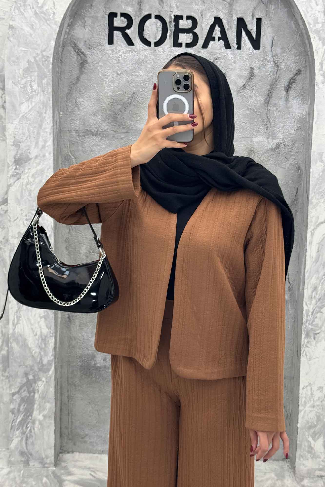 ست مینیمال کت و شلوار فیتیله آیسل