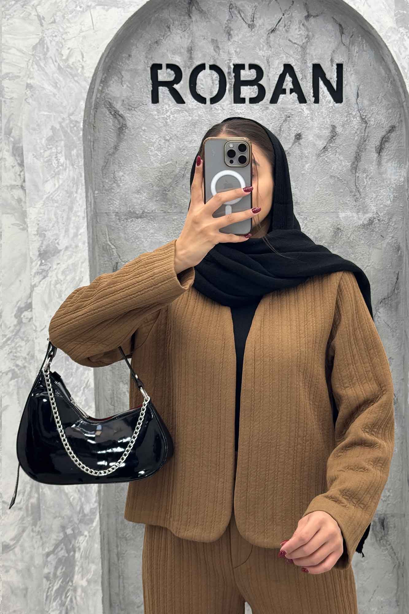 ست مینیمال کت و شلوار فیتیله آیسل