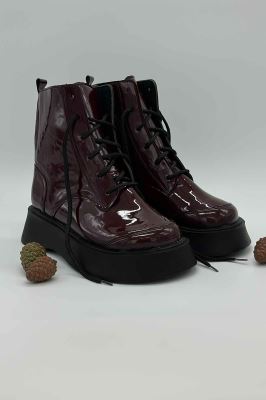 نبم بوت پنجه پهن ورنی