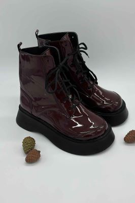 نبم بوت پنجه پهن ورنی