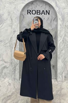 بارانی بلند سانتانا یقه انگلیسی RASTA