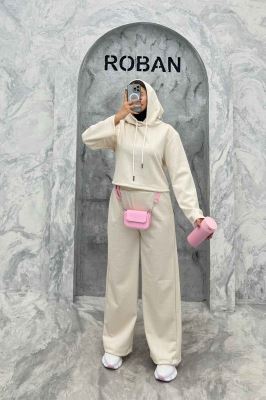 ست هودی و شلوار مراکشی طرح دار