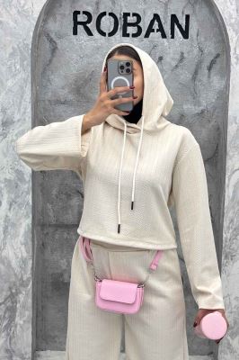 ست هودی و شلوار مراکشی طرح دار