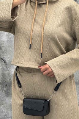 ست هودی و شلوار مراکشی طرح دار