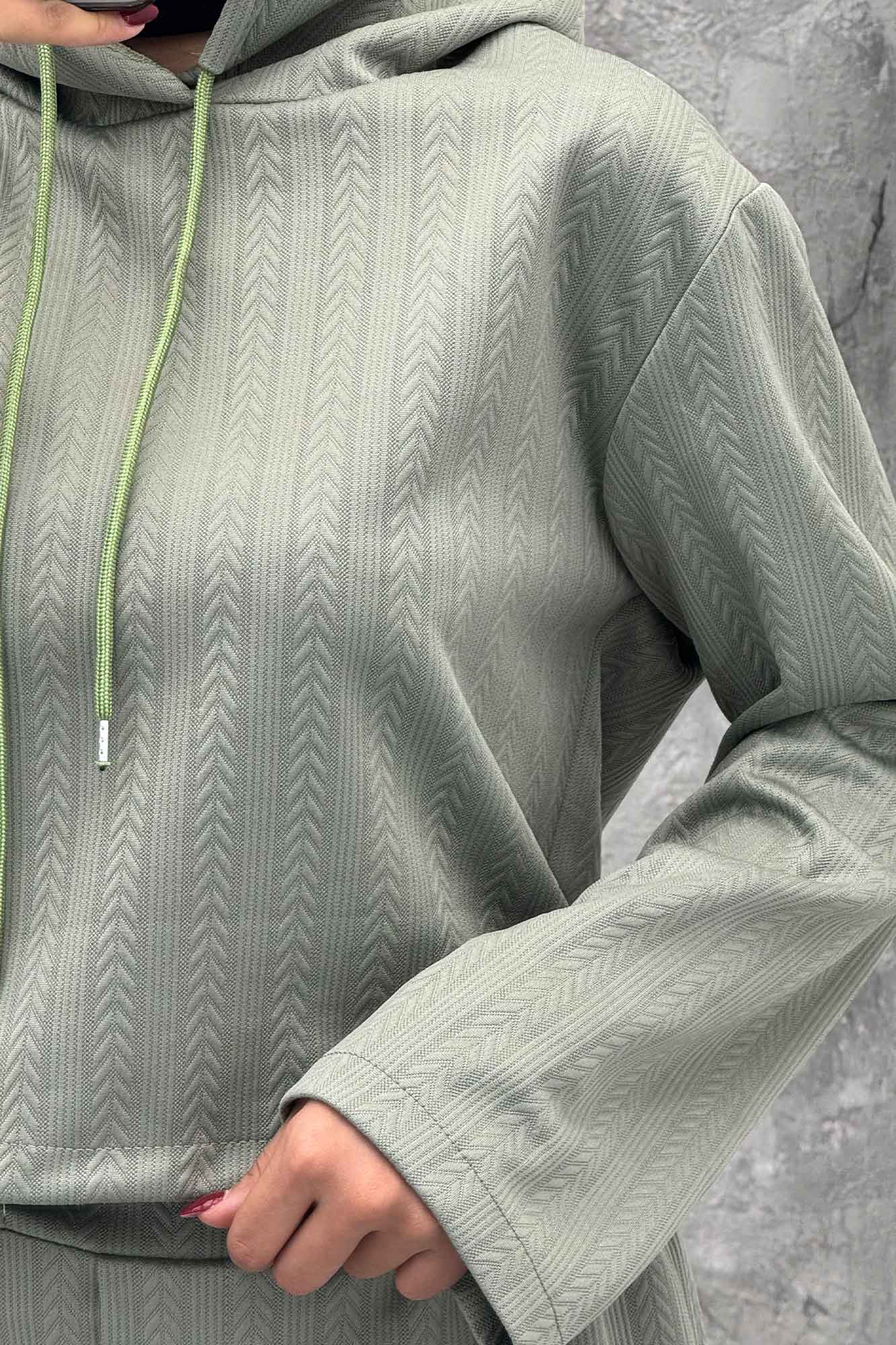 ست هودی و شلوار مراکشی طرح دار