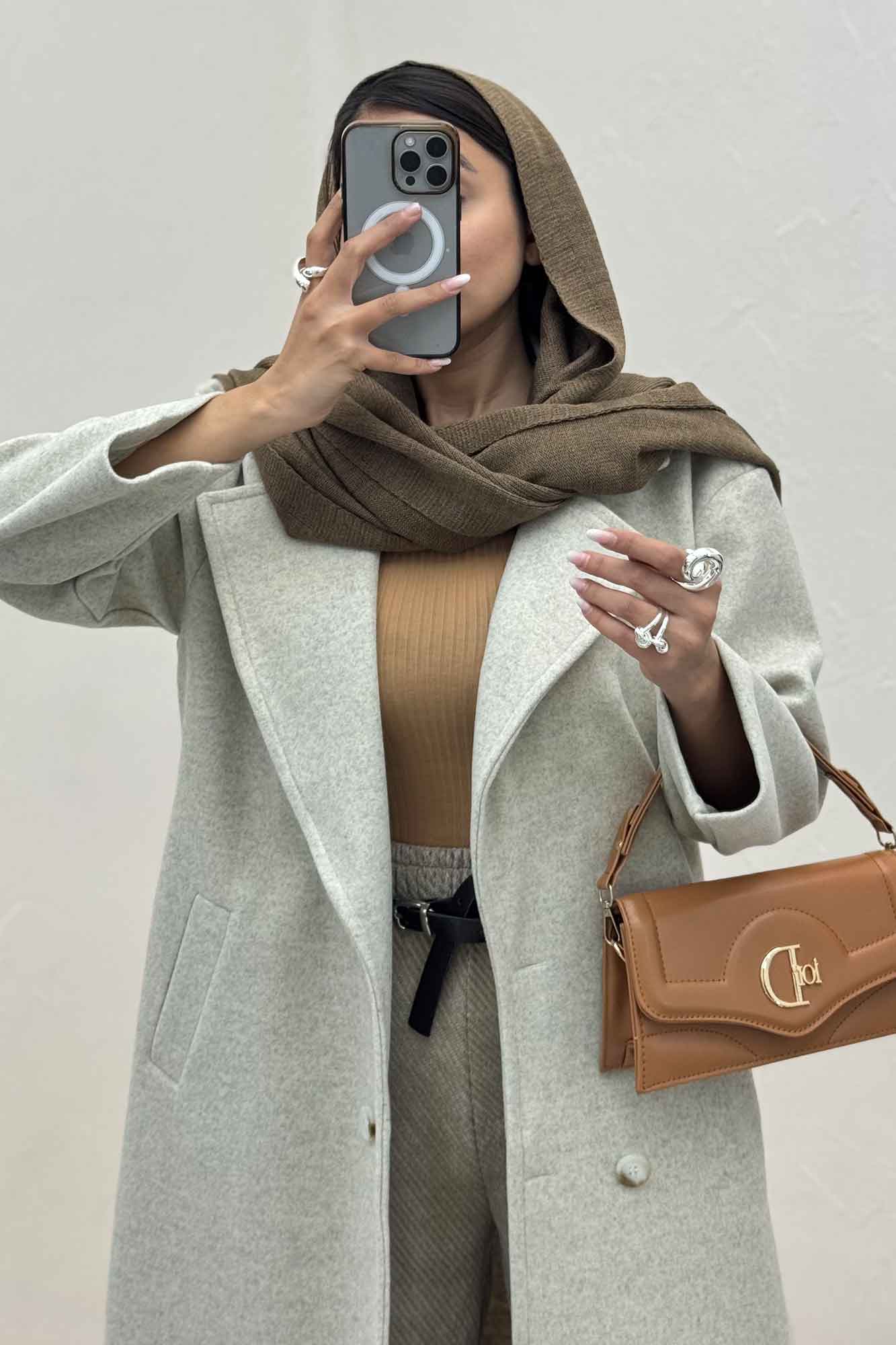 پالتو بلند فوتر چهار دکمه MODA