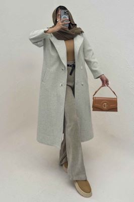 پالتو بلند فوتر چهار دکمه MODA