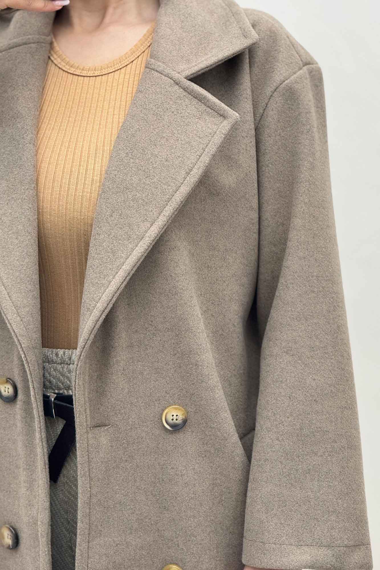 پالتو بلند فوتر چهار دکمه MODA