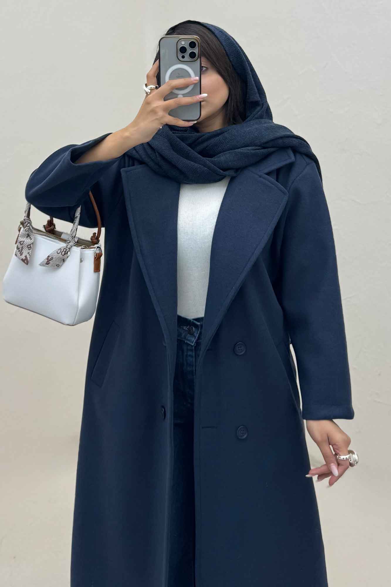 پالتو بلند فوتر چهار دکمه MODA