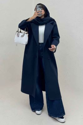 پالتو بلند فوتر چهار دکمه MODA