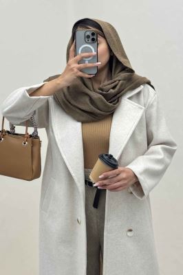 پالتو بلند فوتر چهار دکمه MODA