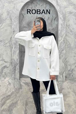 کت دو جیب پاکتی فیتیله راه راه