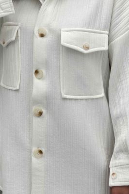 کت دو جیب پاکتی فیتیله راه راه