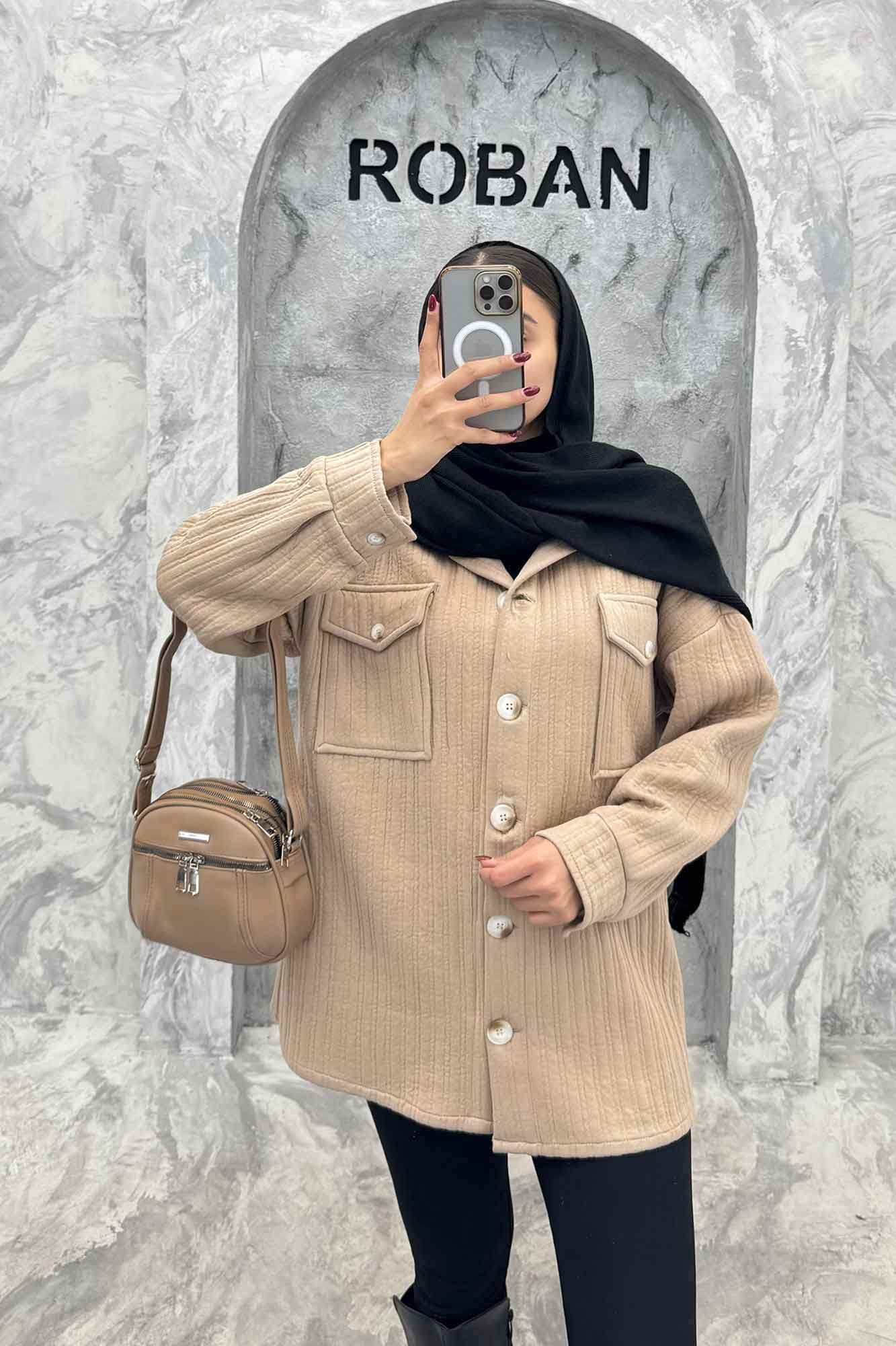 کت دو جیب پاکتی فیتیله راه راه