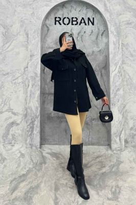 کت دو جیب پاکتی فیتیله راه راه